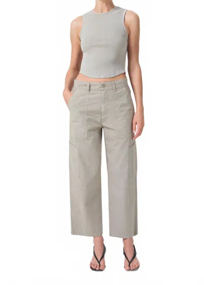 Agolde Nova Tank In Rice Paper In Gray