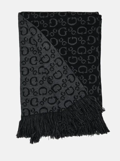 Guess Factory Reversible G Logo Scarf In Black