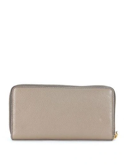 Shop Marc Jacobs Recruit Slgs Wallet In Grey Tumbled Leather In Grigio