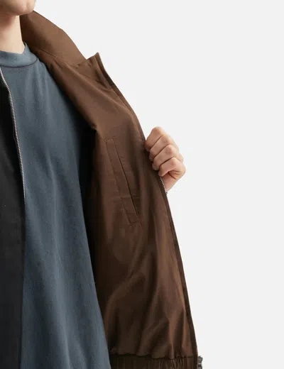 Our Legacy Twill Bomber Jacket In Black