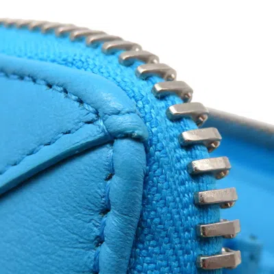 Pre-owned Balenciaga Light Blue Leather Long Wallet (bi-fold) ()