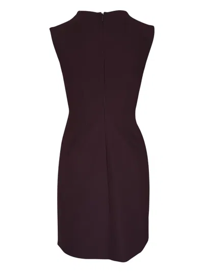 Veronica Beard Anais Mini Dress In Dark Currant In Black