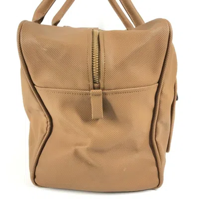 Pre-owned Bottega Veneta Beige Orange Pvc Boston Bag Shoulder Bag () In Multi
