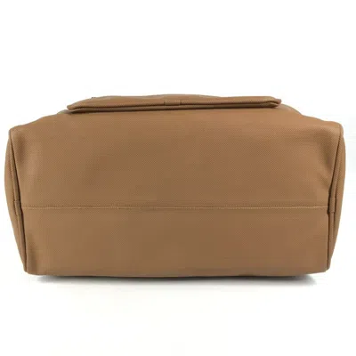 Pre-owned Bottega Veneta Beige Orange Pvc Boston Bag Shoulder Bag () In Multi