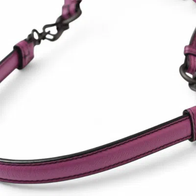 Pre-owned Bottega Veneta Purple Leather Handbag Shoulder Bag ()