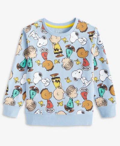Epic Threads Boys Toddler 2t-4t Peanuts Graphic Sweatshirt, Macy's Exclusive In Blue