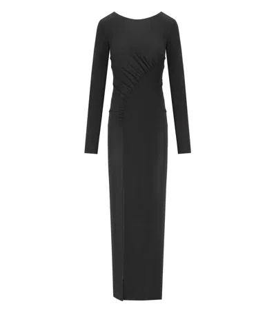 Twinset Black Long Dress In Black