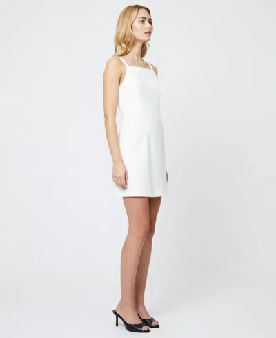 French Connection Womens Tie-back Short Mini Dress In White