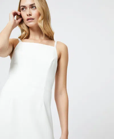 French Connection Womens Tie-back Short Mini Dress In White