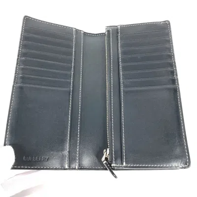 Pre-owned Burberry Brown Pvc Long Wallet (bi-fold) ()