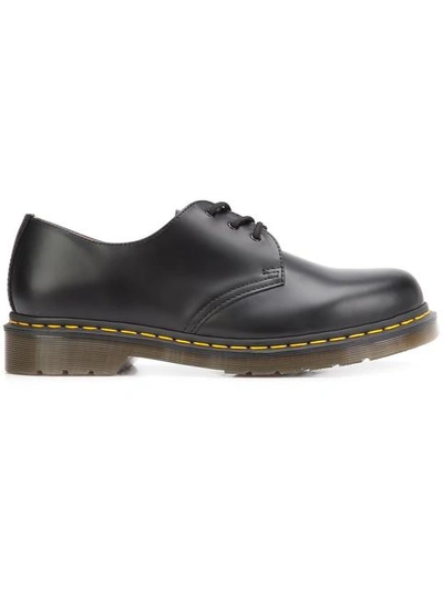 Shop Dr. Martens' Stitch Detailing Derbies In Black