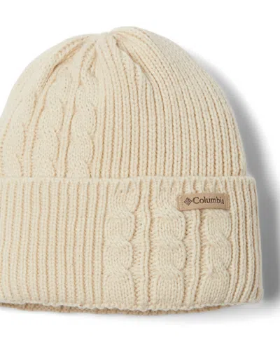 Columbia Agate Pass Cable-knit Beanie Hat In Nude