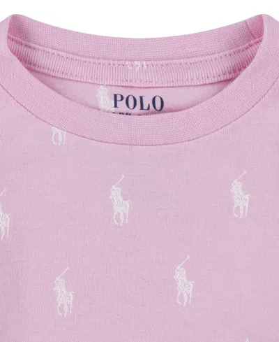 Polo Ralph Lauren Girls Toddler 2t-4t 2-piece Long-sleeve T-shirt And Pants Pajama Set In Multi