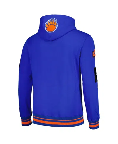Pro Standard Men's Royal Morgan State Bears Homecoming Ribbed Fleece Pullover Hoodie In Blue