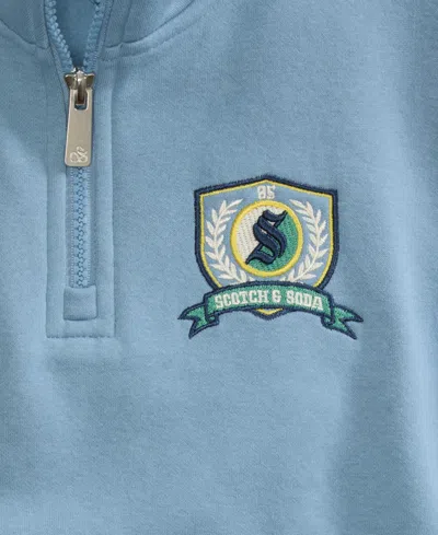 Scotch & Soda Boys Toddler 2t-4t 2-piece 1/4 Zip Top And Jogger Set In Blue