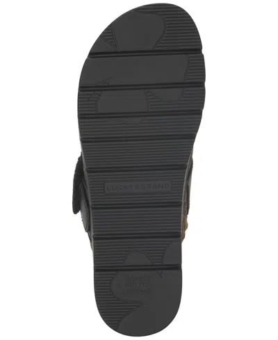 Lucky Brand Women's Sachie Buckled Slip-on Clogs In Animal Print