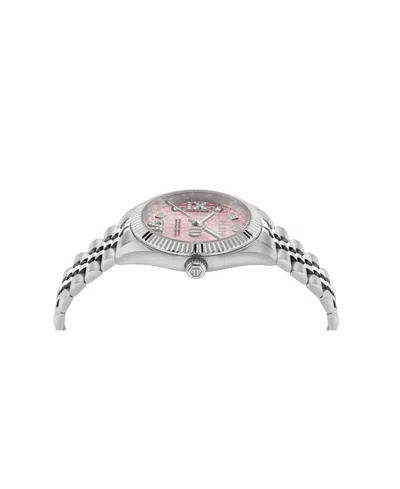 Philipp Plein Date Superlative Crystal Watch In Silver