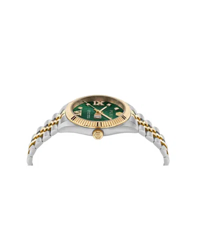 Philipp Plein Date Superlative Crystal Watch In Green