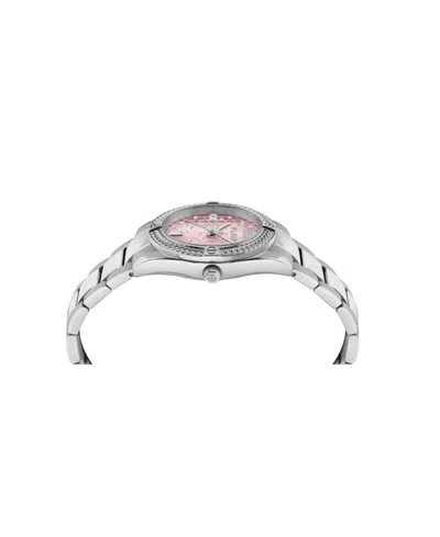 Philipp Plein Plein Icon Chain Crystal Watch In Silver