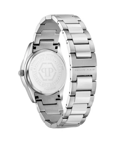 Philipp Plein Plein Icon Chain Crystal Watch In Silver
