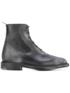 THOM BROWNE lace-up boots,LEATHER100%