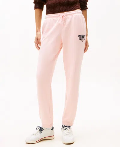 Tommy Jeans Women's Relaxed Fit Pull-on Sweatpants In Pink
