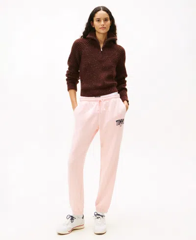 Tommy Jeans Women's Relaxed Fit Pull-on Sweatpants In Pink