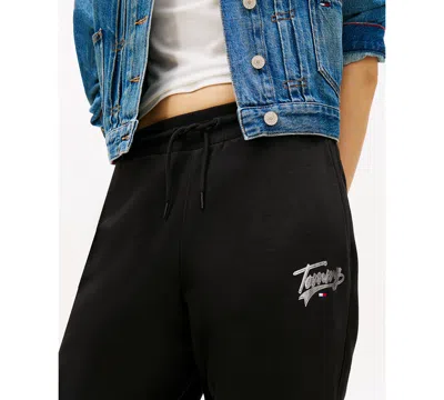 Tommy Jeans Women's Relaxed Fit Pull-on Sweatpants In Black