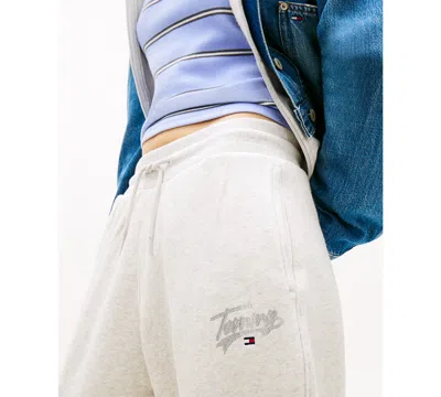 Tommy Jeans Women's Relaxed Fit Pull-on Sweatpants In White