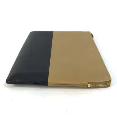 Pre-owned Celine Brown Leather Clutch Bag Pouch ()