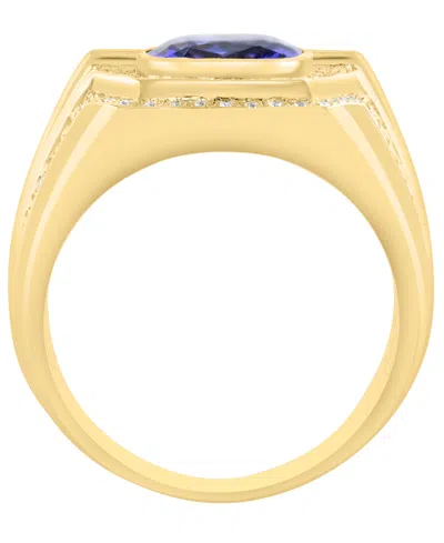 Effy Collection Diamond (3/4 Ct. T.w.) And Tanzanite (2-7/8 Ct. T.w.) Ring In 14k Gold In Gold