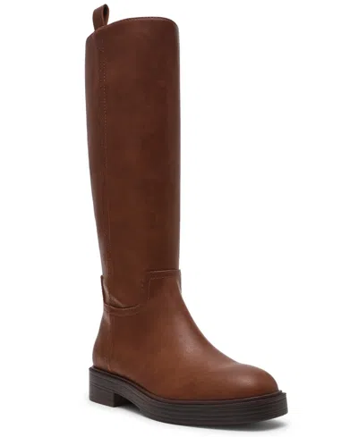 Dv Dolce Vita Women's Jernie Full Zip Riding Tall Boots In Brown