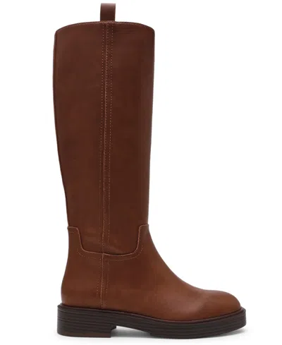 Dv Dolce Vita Women's Jernie Full Zip Riding Tall Boots In Brown