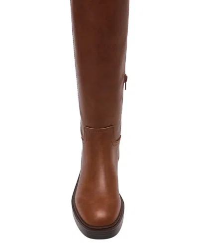 Dv Dolce Vita Women's Jernie Full Zip Riding Tall Boots In Brown