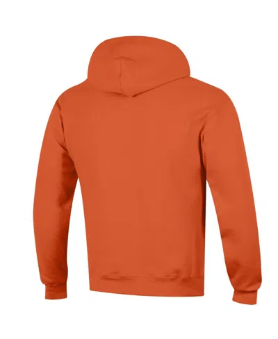 Champion Men's Orange Illinois Fighting Illini Basic Arch Fleece Pullover Hoodie In Orange