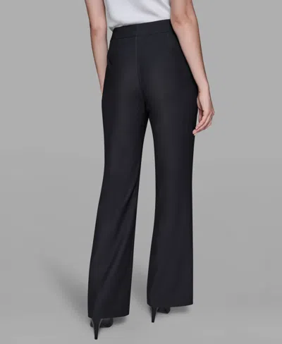 Karl Lagerfeld Rose Pants In Black