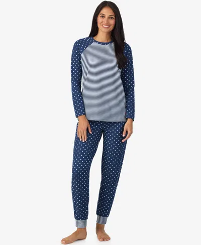 Cuddl Duds Women's Long Sleeve Sleepshirt In Blue