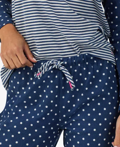 Cuddl Duds Women's Long Sleeve Sleepshirt In Blue