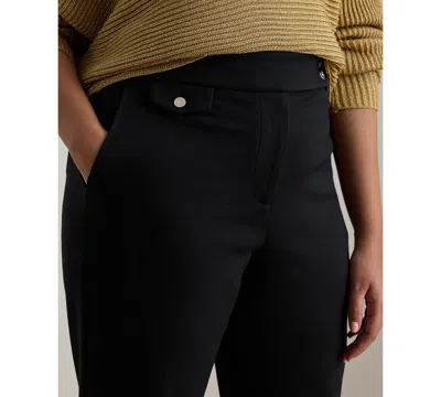 Ralph Lauren Plus Size Ponte Ankle Pant In Black