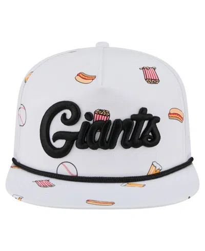 New Era Men's White San Francisco Giants Team Cheer Rope 19twenty Adjustable Hat In Multi