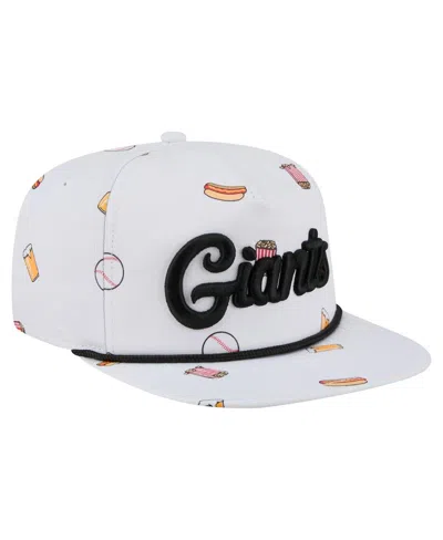 New Era Men's White San Francisco Giants Team Cheer Rope 19twenty Adjustable Hat In Multi