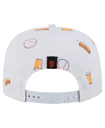 New Era Men's White San Francisco Giants Team Cheer Rope 19twenty Adjustable Hat In Multi