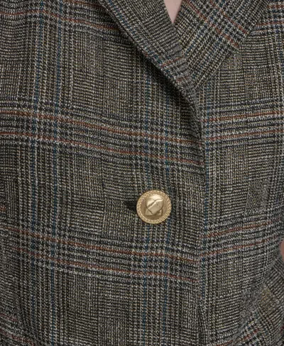 Bcbg Women's Deep V-neck Collared Dress In Brown