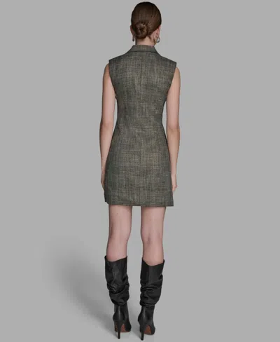 Bcbg Women's Deep V-neck Collared Dress In Brown