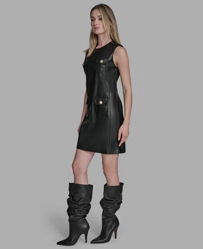 Bcbg Women's Pocket A-line Dress In Black