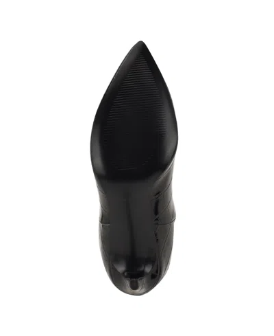 Nine West Womens Razla Tall Wide Calf Stiletto Dress Boots In Black