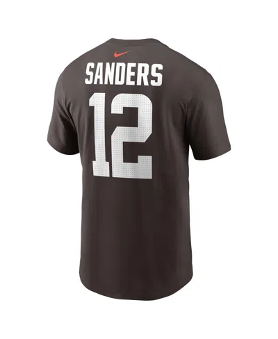 Nike Big Boys And Girls Shedeur Sanders Brown Cleveland Browns 2025 Nfl Draft Player Name Number T-shirt In Burgundy