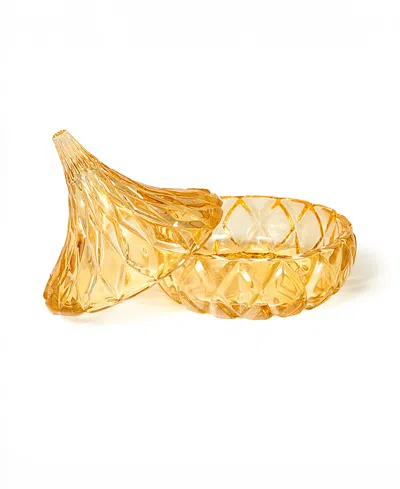 Godinger Candy Dish, Iridescent Hershey's Kiss In Gold