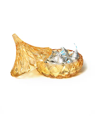 Godinger Candy Dish, Iridescent Hershey's Kiss In Gold