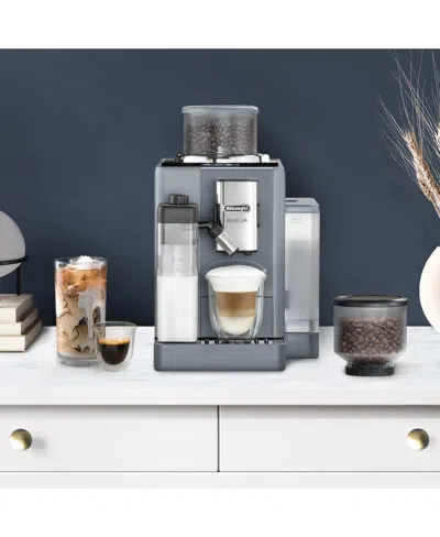 Delonghi Rivelia Automatic Espresso Machine In Blue
